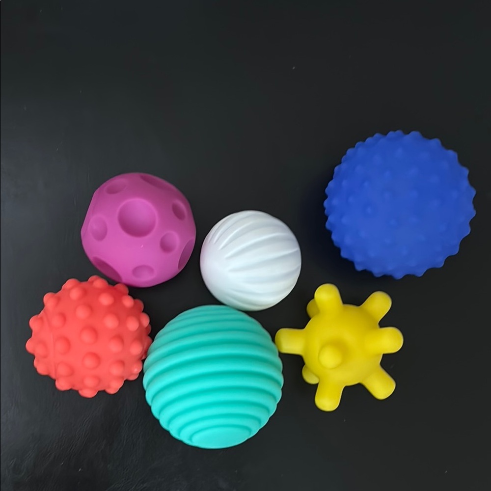 Sensory Textured Balls Set Bright Colors Bundle Free Item